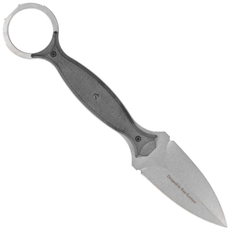 Maserin Neck Knife 922 Black G10, Black Stonewashed N690 by Russ Kommer (922/STW)