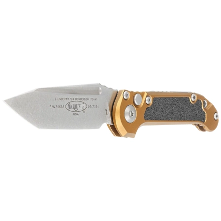 Nóż automatyczny Microtech LUDT Gen III T/E Tan Aluminium, Stonewashed M390MK by Tony Marfione (1136-10TA)