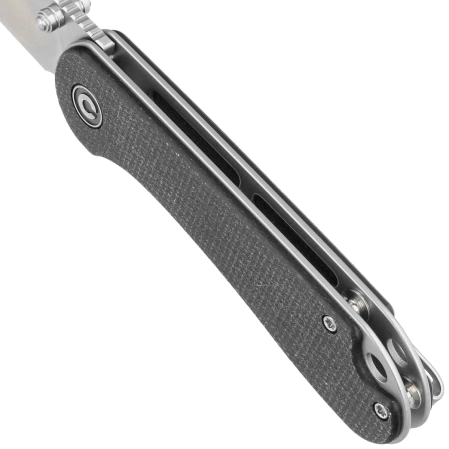 Nóż składany Civivi Elementum Wharncliffe Black Canvas Micarta, Satin Nitro-V (C18062AF-3)