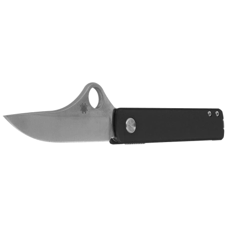 Nóż składany Spyderco Essenza Black Aluminium, Satin N690Co by Riccardo Gobbato (C272ALBKP)