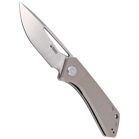 Nóż składany Kubey Thalia Tan G10, Satin D2 (KU331F)