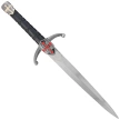 Decor Habitat Templar Dagger, Black ABS, Satin (16759-1)