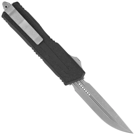 Nóż automatyczny OTF Microtech Scarab II Gen III D/E-S Black Aluminium, Apocalyptic M390MK by Tony Marfione (1180-10AP)