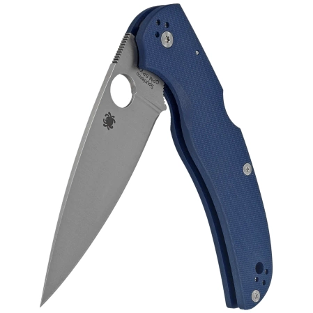 Spyderco Native Chief Cobalt Blue G10, Satin CPM SPY27 by Sal, Eric Glesser Knife (C244GPCBL)