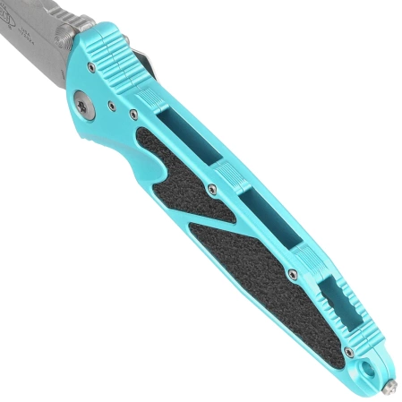 Nóż składany Microtech Socom Elite T/E-M Turquoise Aluminium, Stonewashed M390 by Tony Marfione (161-10TQ)