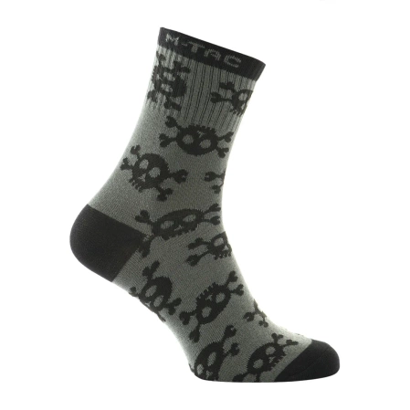 Skarpety M-Tac lekkie Mk.3 Pirate Skull Olive (30903901)