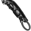 Nóż składany Fox The Skull Karambit Black Aluminium, Black N690Co (FX-599 ALB-5)