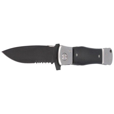 Nóż składany Herbertz Solingen Italian Stiletto Style Black ABS, Black Coated (229512)