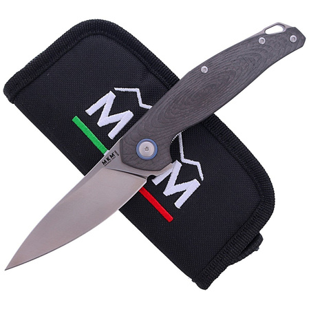 MKM Goccia Knife Carbon Fiber, Satin M390 by Jens Ansø (MKGC-CF)