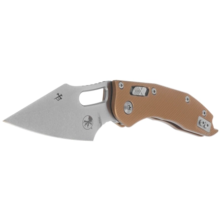 Nóż składany Microtech Stitch Ram-Lok S/E Fluted Tan Aluminium, Stonewashed M390MK by Borka Blades and Tony Marfione (169RL-10FLTA)