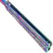 Nóż motylek Martinez Albainox Balisong Scorpion Rainbow, Rainbow 3Cr13Mov (02280)