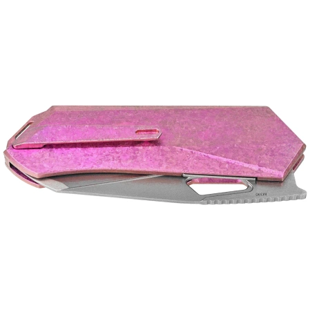 Nóż składany Remette RT-Woodpecker Crystal Purple Titanium, Hand Grinding Pearlescent M390 (RTWP-IP)