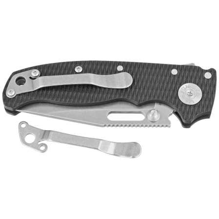 Nóż składany Demko AD20.5 CP Black G10, Stonewashed CPM 20CV by Andrew Demko (AD20.5-20CV-BLACK G10-CP)