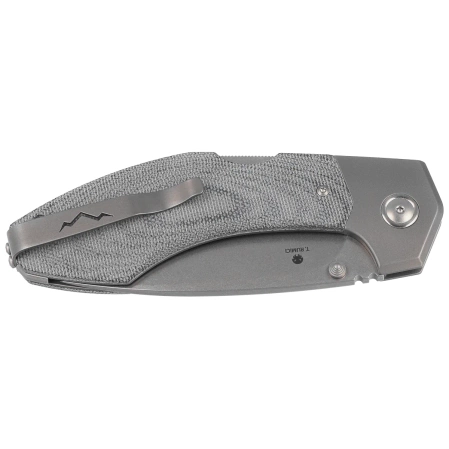 MKM Hero Knife Denim Canvas Micarta, Stonewashed M390 by Tommaso Rumici (MK HR-DCT)