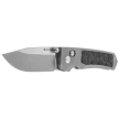 Remette Aurora Knife Gray Titanium/Carbon Fiber, Manual Fine Grinding Satin Surface/Pearlescent Surface M390 (AURA-D)