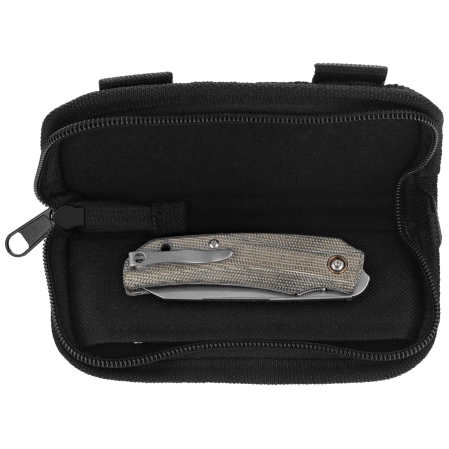 Nóż składany MKM Ice Gray Canvas Micarta, Stonewashed MagnaCut by Tommaso Rumici & Denis Simonutti (MK IC-GC)