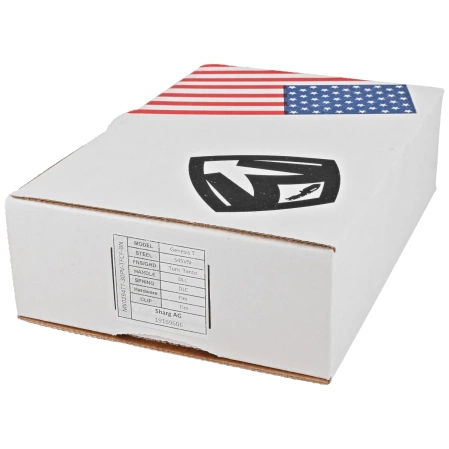 Medford Praetorian Genesis T Tanto Charocal DLC Titanium, Flm HW/Clip, Tumbled S45VN by Greg Medford (MK0294TT-30PV-TFCF-BN)