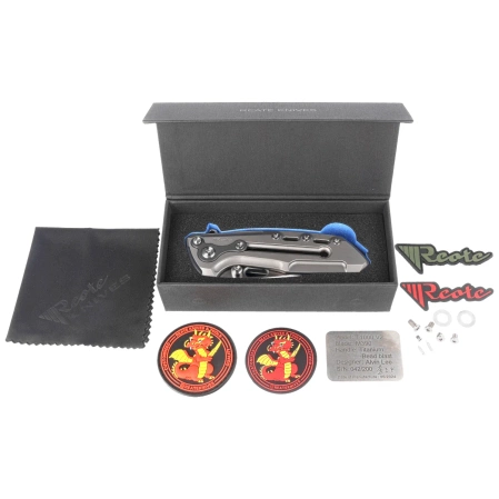 Reate T1000-V2 Gray Titanium/Zirconium Knife, Satin M390 by Alvin Lee