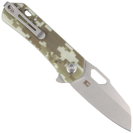 Nóż składany Kubey Knife Duroc Camo G10, Bead Blasted AUS-10 by Colin Maisonpierre (KU332J)