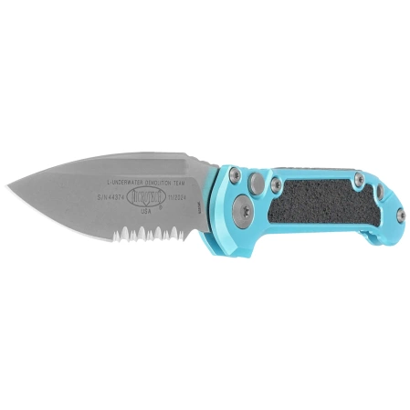 Nóż automatyczny Microtech LUDT Gen III S/E Turquoise Aluminium, Apocalyptic P/S M390MK by Tony Marfione (1135-11APTQ)
