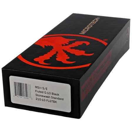 Microtech MSI S/E Ram-Lok Black Fluted G10, Stonewashed M390MK by Tony Marfione (210-10FLGTBK)