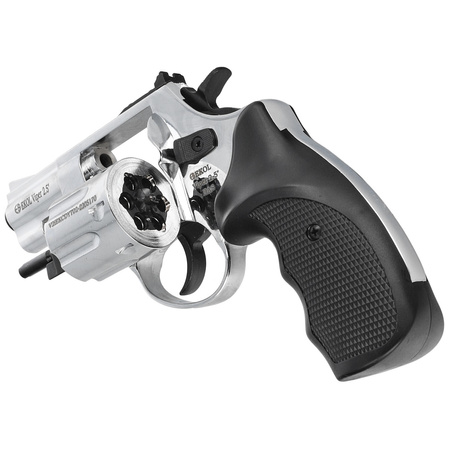 BAS Voltran Ekol Viper 2.5'' Shiny cal alarm revolver .22 Long Blanc