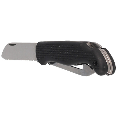 MAC Coltellerie Boat 2 Sailing Knife Black PP/TPE, Satin W 1.4034 (MC BOT2.N)