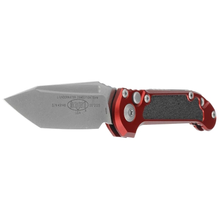 Nóż automatyczny Microtech LUDT Gen III T/E Merlot Aluminium, Apocalyptic M390MK by Tony Marfione (1136-10APMR)