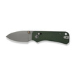 Civivi Baby Banter 2 Knife Green Canvas Micarta, Gray Stonewashed Nitro-V by Ben Petersen (C23074-3)
