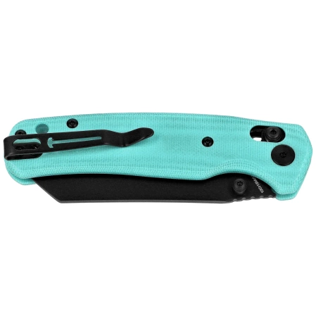 Bestechman Cicada's Wing Knife Light Blue G10, Black PVD 10Cr15MoV (BMK06J)
