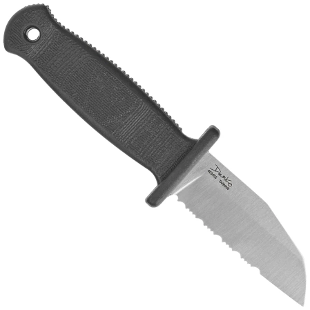 Demko Armiger 2 Shark Foot Knife Black TPR, Satin 4034SS by Andrew Demko (ARM2-4034SS-SF-SERR)