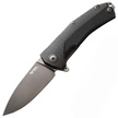 LionSteel KUR Knife Black G10, Black PVD/Stonewashed Sleipner by Molletta (KUR BBK)