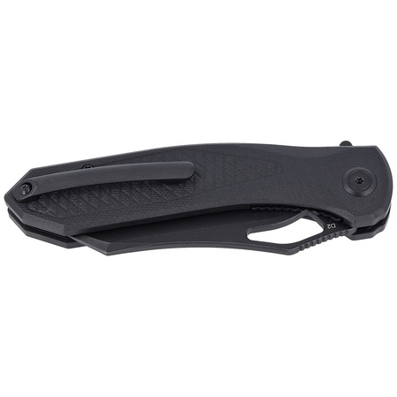 Nóż składany Kubey Knife Drake, Black G10, Dark Stonewashed D2 by Maksim Tkaczuk (KU310F)