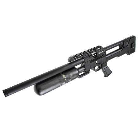 Wiatrówka PCP Reximex Throne Gen 2 Carbon 4.5 mm z regulatorem i tłumikiem