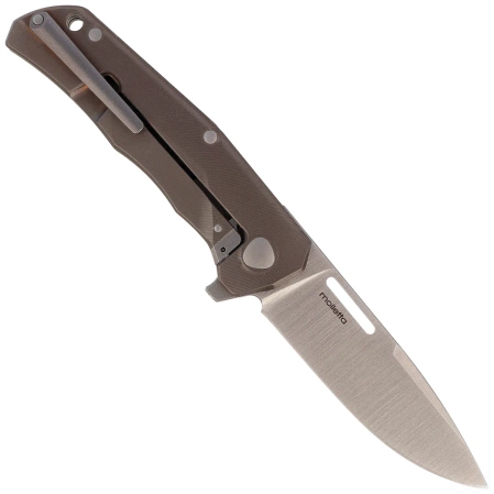 LionSteel Q4ttro Knife Bronze Titanium/Fat Carbon, Satin MagnaCut by Molletta (Q4 BR)