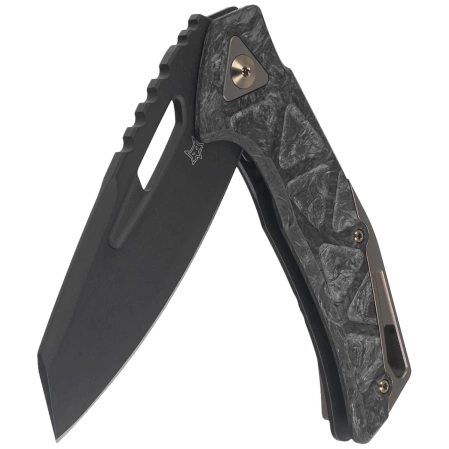 Nóż składany Fox Chronos Dark Matter Fatcarbon, Bronze HW, Black PVD MagnaCut by Stefan Merk (FX-552 ALCF)
