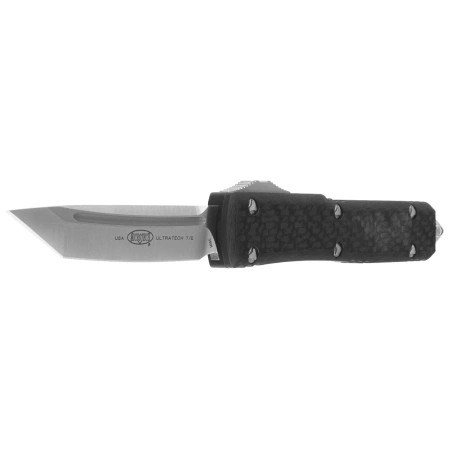Nóż automatyczny OTF Microtech Ultratech T/E Signature Carbon Fiber/Black Aluminium, Satin M390 by Tony Marfione (123-4CFS)