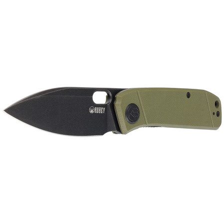 Kubey Knife Hyde, Green G10, Dark Stonewashed 14C28N by Colin Maisonpierre (KU2104B)