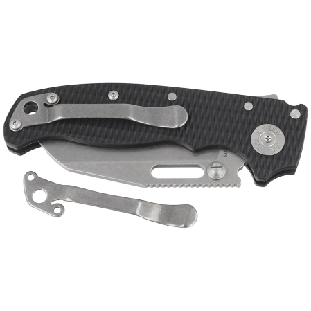 Nóż składany Demko AD20.5 Shark Foot Black G10, Stonewashed CPM S35VN by Andrew Demko (205-S35-SFB)