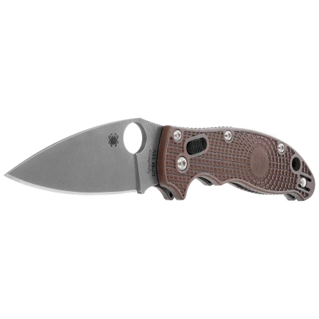Nóż składany Spyderco Manix 2 Lightweight Sprint Run Brown FRCP, Stonewashed CPM 15V by Eric Glesser (C101PBN15V2)