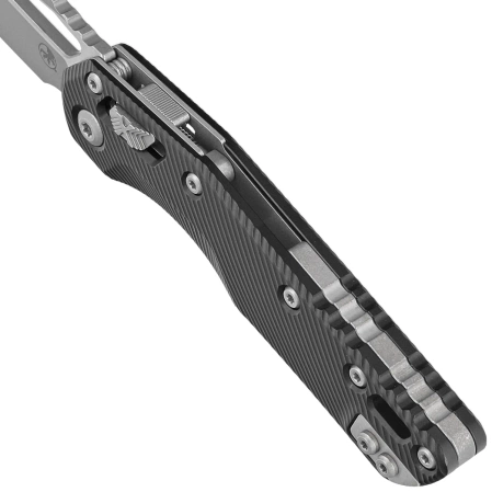 Nóż składany Microtech MSI S/E Fluted Black Aluminium, Apocalyptic M390MK by Tony Marfione (210-10APFL)