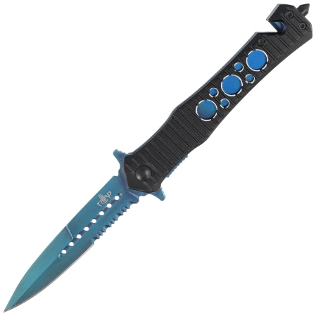 Decor Habitat Third Black/Blue Aluminium, Blue P/S 420 rescue knife (TH-H0815A)