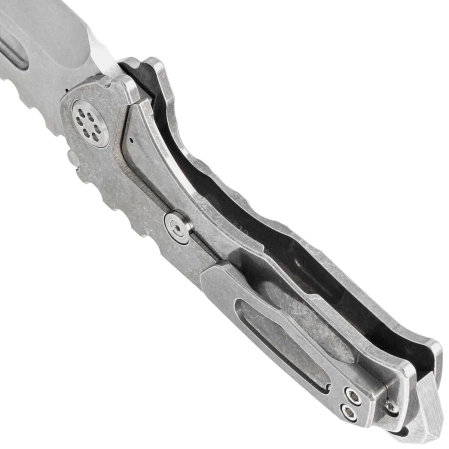 Nóż składany Medford Praetorian Genesis T Tanto Tumbled Titanium, Std HW/Clip, Tumbled S45VN by Greg Medford (MK0294TT-01TM-TSCS-BN)