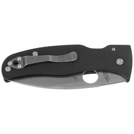 Nóż składany Spyderco Bodacious Black G10, Satin CPM S30V by Sal Glesser (C263GP)