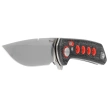 Reate PL-XF-11 Knife Black Micarta/Red G10 Inlay, Stonewashed Nitro-V