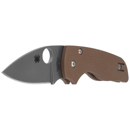 Spyderco Lil' Native Compression Lock Sprint Run Knife Brown G-10, Stonewashed CPM 15V by Eric Glesser (C230GPBN15V)