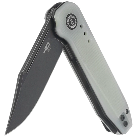 Bestech Syntax CP Transparent G10, Black Stonewashed CPM 154CM by Todd Knife and Tool (BG41C)