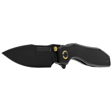 Remette TwoFace Knife Black DLC Titanium, Black DLC M390 (DSTF-D)