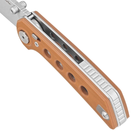 Reate PL-XT Tan G10, Stonewashed Nitro-V Knife