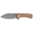 Sencut Knife Scepter Brown Micarta, Stonewashed 9Cr18MoV (SA03D)